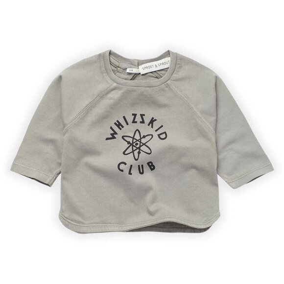 Whizzkid Club Raglan T-Shirt - Storm Grey - Picture 1 of 2